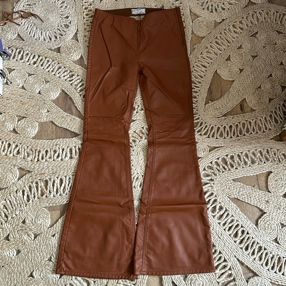 Free people leather flares